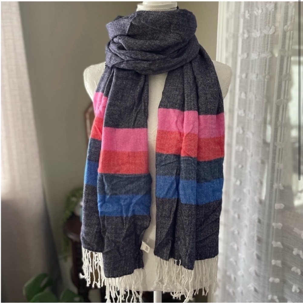 Gap Colourblock Houndstooth Scarf